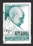 Sellos de America - Chile -  449 - Centenario del Nacimiento de Mahatmat Gandhi