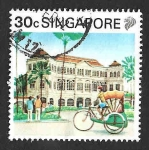 Stamps : Asia : Singapore :  571 - Hotel Raffles de Singapur