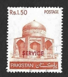 Stamps Pakistan -  O106 - Mausoleo de Ibrahim Khan Makli