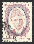 Stamps Pakistan -  716 - XLII Aniversario de la Muerte de Muhammad Ali Jinnah