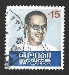 Stamps Sri Lanka -  486 - XV Aniversario de la Muerte del Primer Ministro Bandaranaike