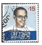 Stamps : Asia : Sri_Lanka :  486 - XV Aniversario de la Muerte del Primer Ministro Bandaranaike