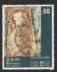 Stamps : Asia : Sri_Lanka :  538 - Pintura sobre Roca