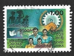 Stamps : Asia : Sri_Lanka :  953 - Programa Nacional de Desarrollo.