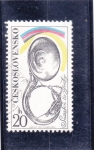Stamps Czechoslovakia -  instrumento musical