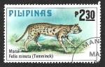 sello : Asia : Filipinas : 1406 - Gato de Bengala