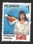 Sellos de Asia - Filipinas -  2046 - L Aniversario de las Líneas Aéreas Filipinas