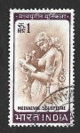 Stamps India -  419 - Escultura Medieval
