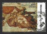 Sellos de Asia - India -  665 - V Centenario del Nacimiento de Miguel Ángel