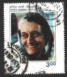 Sellos de Asia - India -  1099 - Indira Gandhi