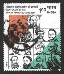 Stamps India -  1111a - I Centenario del Congreso Nacional Indio