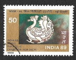 Sellos de Asia - India -  1161 - Exposición Filatélica Internacional 