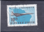 Stamps Hungary -  avión Concorde
