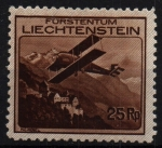 Stamps : Europe : Liechtenstein :  Correo aéreo- Castillo Vaduz