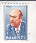 Stamps Hungary -  Pablo Neruda