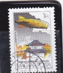 Stamps Hungary -  globo aerostático