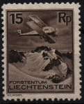 Sellos de Europa - Liechtenstein -  Correo aéreo- Glaciar