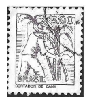 Sellos de America - Brasil -  1453 - Cortador de Caña de Azúcar