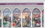 Sellos de Africa - Djibouti -  100 aniversario nacimiento Nelson Mandela