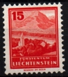 Stamps Liechtenstein -  Serie basica- Bemden