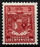 Stamps : Europe : Liechtenstein :  Serie basica- Escudo
