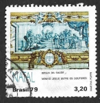 Sellos de America - Brasil -  1649 - Azulejos de la Iglesia de Nuestra Señora de la Salud. Salvador