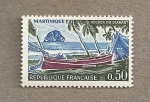 Sellos de Europa - Francia -  Martinica, roca del diamante