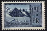 Stamps : Europe : Liechtenstein :  Paisaje- Refugio del club palatino en el Betterjoch
