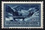 Sellos de Europa - Liechtenstein -  Paisaje- Valle de Samina y Alpes de Valtüna