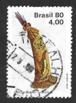 Stamps Brazil -  1687 - Máscaras Rituales