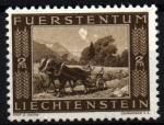 Stamps Liechtenstein -  Obras del canal interior