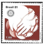 Sellos del Mundo : America : Brasil : 1743 - LXXII Convención Internacional del Rotary Internacional