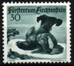 Stamps Liechtenstein -  Fauna de caza- Gallo lira