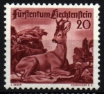 Sellos de Europa - Liechtenstein -  Fauna de caza- Corzo