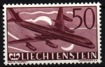 Sellos de Europa - Liechtenstein -  Correo aéreo- Convair 600