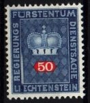 Stamps : Europe : Liechtenstein :  Corona y cifra