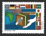 Stamps : America : Brazil :  2163b - XX Aniversario del Departamento de Correos y Telégrafos