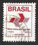 Stamps : America : Brazil :  2218 - Correo Brasileño. Tarifa Postal Internacional