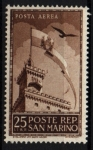 Stamps San Marino -  50 aniv. palacio gobernación