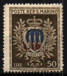 Stamps San Marino -  Escudo nacional