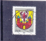 Stamps Germany -  Escudo de Armas Cottbus