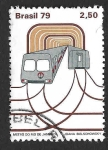 Stamps Brazil -  1601 - Inauguración del Metro de Río de Janeiro