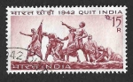 Sellos de Asia - India -  455 - XXV Aniversario de la Revuelta de Gandhi