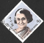 Sellos del Mundo : Asia : India : 1069 - Indira Gandhi