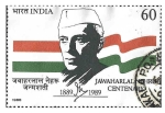 Stamps : Asia : India :  1249 - I Centenario del Nacimiento de Jawaharlal Nehru