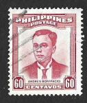  de Asia - Filipinas -  600 - Andrés Bonifacio