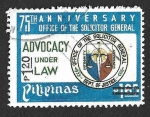 Sellos del Mundo : Asia : Filipinas : 1519 - LXXV Aniversario de la Oficina del Procurador General