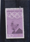 Stamps Europe - Germany -  OLIMPIADA'68 -Pierre de Coubertin