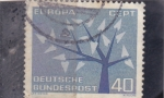  de Europa - Alemania -  EUROPA CEPT- arbol