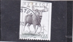 Stamps Sweden -  alce